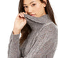 Charter Club Women's Petite Cable-Knit Sweater  Gray Size PL
