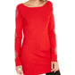 INC International Concepts Women's Petite Medallion-Sleeve Tunic Medium Red Size PS