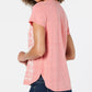 Style & Co Women's Petite Graphic-Print T-Shirt  Orange Size PS