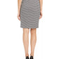 Calvin Klein Women's Houndstooth Pleated Skirt Gray Size 6