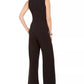 Vince Camuto Women’s D-Ring Belted Wrap Jumpsuit Black Black Size 8