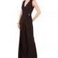 Vince Camuto Women’s D-Ring Belted Wrap Jumpsuit Black Black Size 8