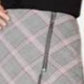 Bar III Women's Zipper Detail Plaid Skirt Black Size 8