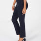 Charter Club Women's Petite Pinstriped Pull-On Pants Bright Blue Size 6 Petite