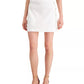 INC International Concepts Women's Mini Denim Sailor Skirt White Size 0
