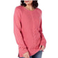 Karen Scott Women's Cable Knit Cardigan Pink Size Petite S