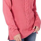Karen Scott Women's Cable Knit Cardigan Pink Size Petite S