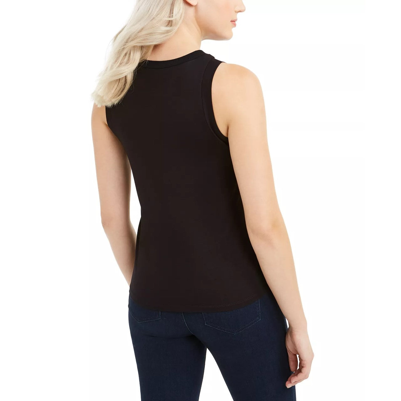 Bar III Women's Studded Sleeveless Top Black Size Small