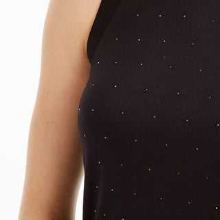 Bar III Women's Studded Sleeveless Top Black Size Small