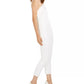 Adrianna Papell Women's One-Shoulder Jumpsuit White Size 12
