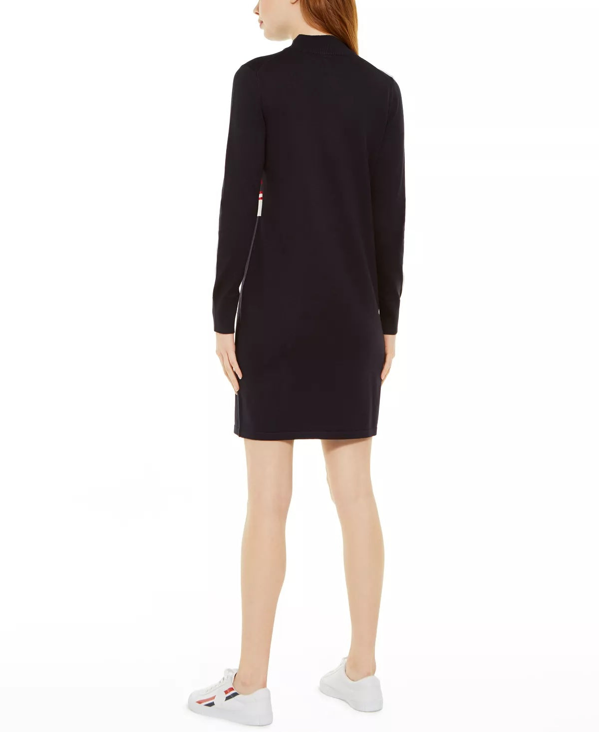 Tommy Hilfiger Women's Quarter-Zip Sweater Dress Blue Size X-Small