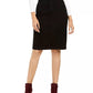 Charter Club Women's Petite Tummy-Control Denim Pencil Skirt Black Size 10 Petite