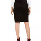 Charter Club Women's Petite Tummy-Control Denim Pencil Skirt Black Size 10 Petite