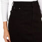 Charter Club Women's Petite Tummy-Control Denim Pencil Skirt Black Size 10 Petite