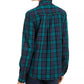 Charter Club Women's Petite Cotton Plaid Utility Shirt Black Size Petite