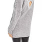 Bar III Women's Crisscross-Back Tunic Sweater Gray Size X-Small