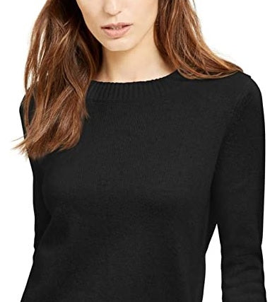 Michael Kors Women's Plus Size Tie Sleeve Sweater Black Size 3X