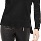 Michael Kors Women's Plus Size Tie Sleeve Sweater Black Size 3X