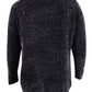 Karen Scott Women's Envelope Neck Chenille Sweater Grey Size Petite Medium
