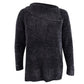 Karen Scott Women's Envelope Neck Chenille Sweater Grey Size Petite Medium