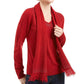Karen Scott Women's Embellished Sweater & Scarf Red Size PSM