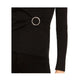 INC International Concepts Women's Metallic Knit Faux Wrap Sweater Black Size Petite S