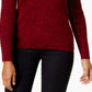 Karen Scott Women's Ribbed V Neck Sweater Red Size X-Small