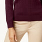 Karen Scott Women's Cotton Cable Knit Sweater Red Size Petite L