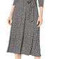 Ralph Lauren Women's Tie Herringbone 3/4 Sleeve V Neck Midi Faux Wrap Party Dress Grey Size 14