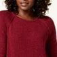 Karen Scott Women's Curved Hem Sweater Red Size X-Small