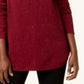 Karen Scott Women's Curved Hem Sweater Red Size X-Small