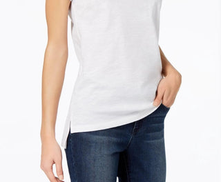 Maison Jules Women's Maison Jules High-Low T-Shirt White Size X-Small