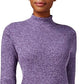 Karen Scott Women's Cotton Mock-Neck Sweater PurpleSize X-Small