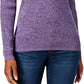 Karen Scott Women's Cotton Mock-Neck Sweater PurpleSize X-Small
