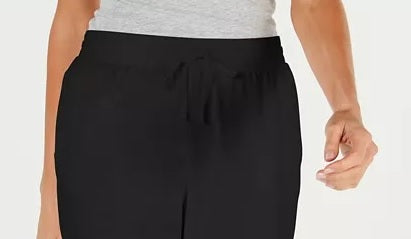 Karen Scott Women's Petite Skimmer Shorts Black Size 44