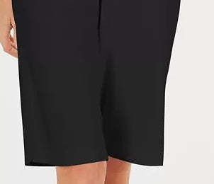 Karen Scott Women's Petite Skimmer Shorts Black Size 44