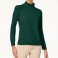 Karen Scott Women's Turtleneck Sweater Green Size Small
