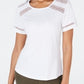 Charter Club Women's Cotton Lace-Trim Top White Size Medium