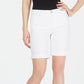 Charter Club Women's Petite Tummy-Control Cuffed Shorts White Size 2 Petite