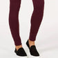 Style & Co Women's Petite SeaPonte-Knit Skinny Pants Wine Size PS