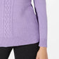 Karen Scott Women's Cable-Knit Sweater Lt/Pas Purple Size XX-Large