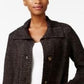 Karen Scott Women's Button-Front Shawl-Collar Cardigan Black Size XX-Large