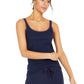Style & Co Women's Petite Lace-Trim Tank Top -Blue Size PL