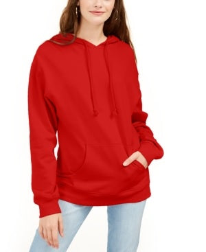 Rebellious One Junior's Pouch Pocket Hoodie Red Size X-Small