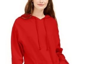 Rebellious One Junior's Pouch Pocket Hoodie Red Size X-Small