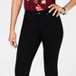 Charter Club Women's Tummy Control Bristol Capri Jeans Black Size 14 Petite