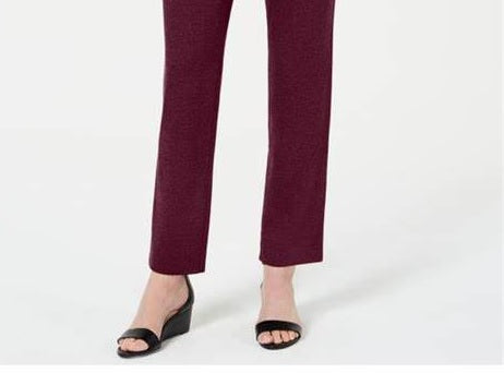 Karen Scott Women's Corduroy Pull On Pants Brown Size Large