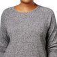 Karen Scott Women's Tulip Hem Top Grey Size Small