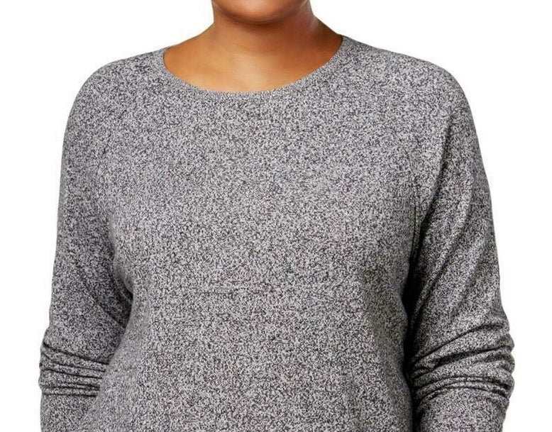 Karen Scott Women's Tulip Hem Top Grey Size Small