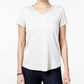 Style & Co Women's Short Sleeve T-Shirt Grey Size PM